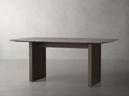 Saint Germain Stone Dining Table with Clement Base