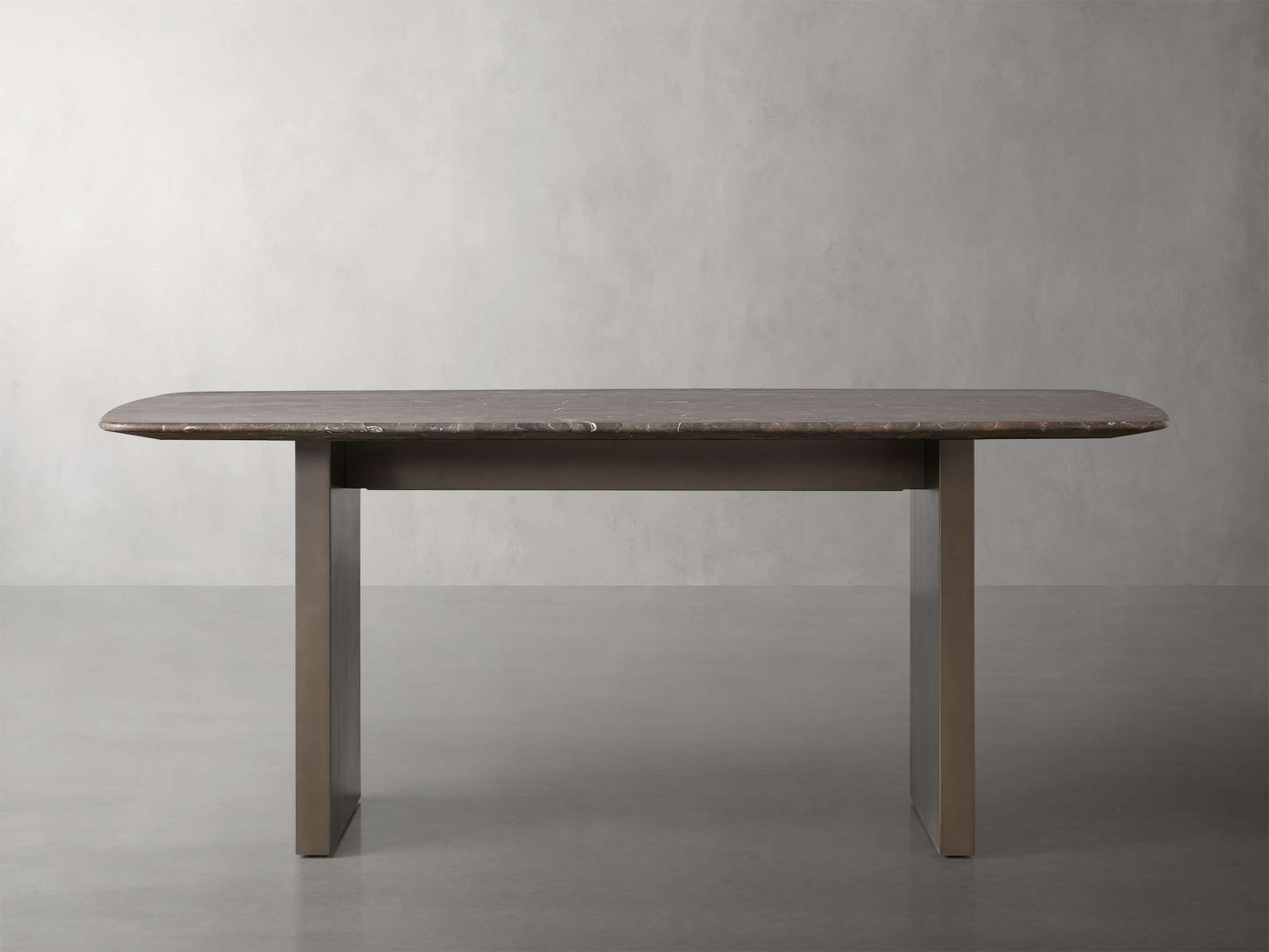 Saint Germain Stone Dining Table with Clement Base
