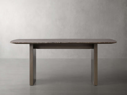 Saint Germain Stone Dining Table with Clement Base