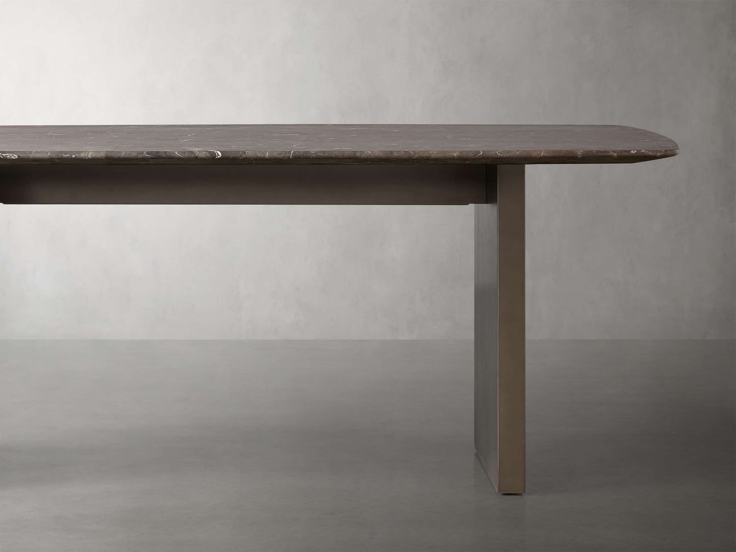 Saint Germain Stone Dining Table with Clement Base