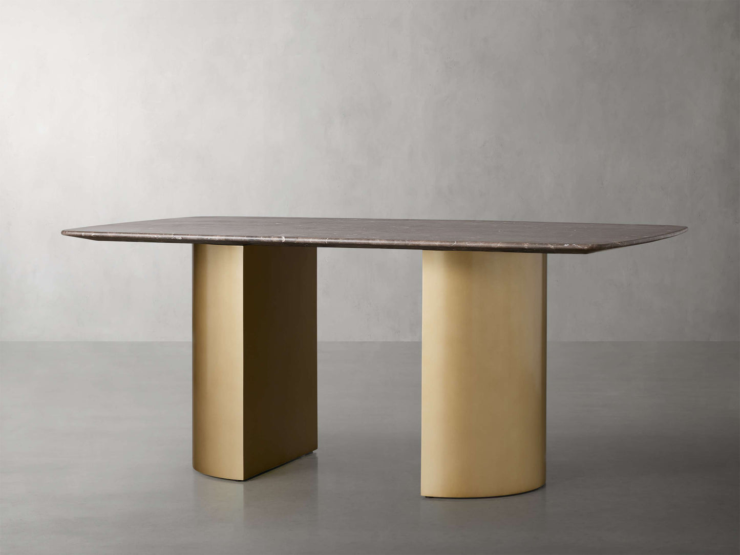 Saint Germain Stone Dining Table with Dauphine Base