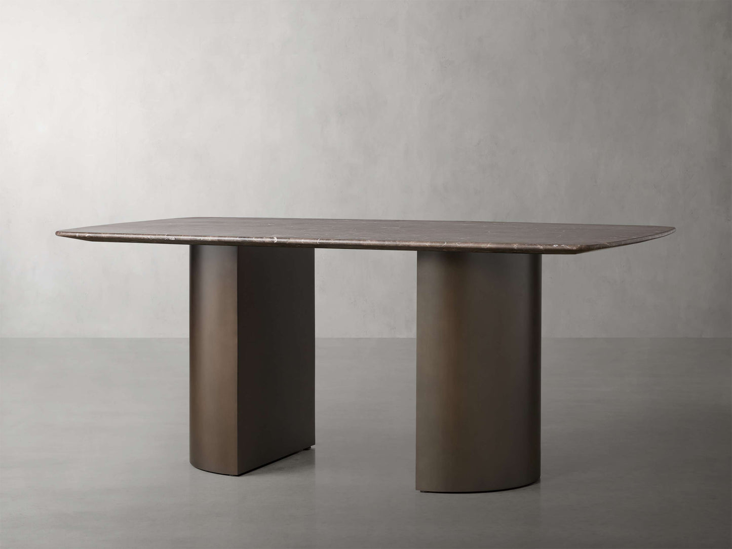 Saint Germain Stone Dining Table with Dauphine Base