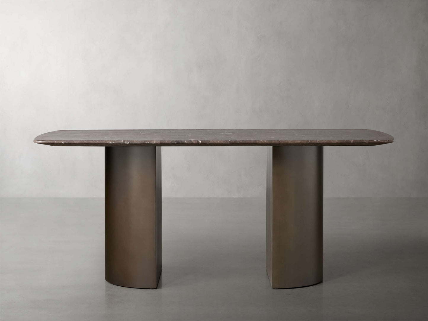 Saint Germain Stone Dining Table with Dauphine Base