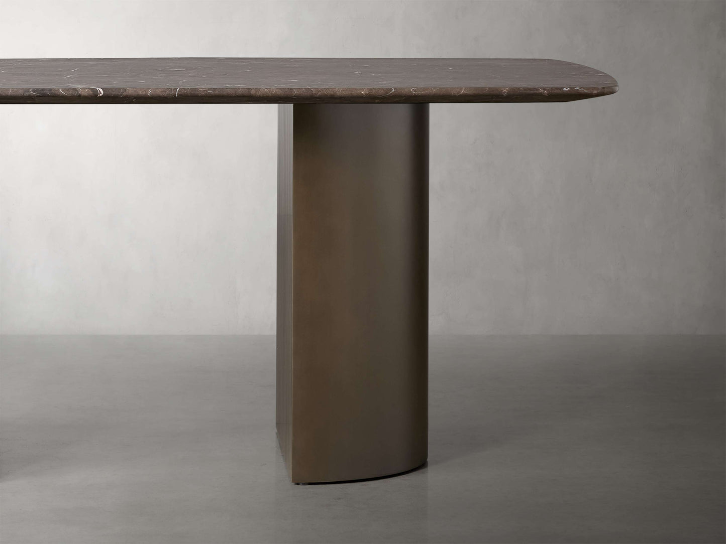 Saint Germain Stone Dining Table with Dauphine Base