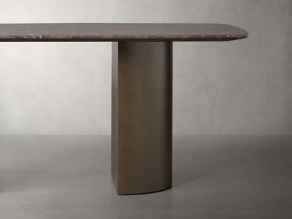 Saint Germain Stone Dining Table with Dauphine Base