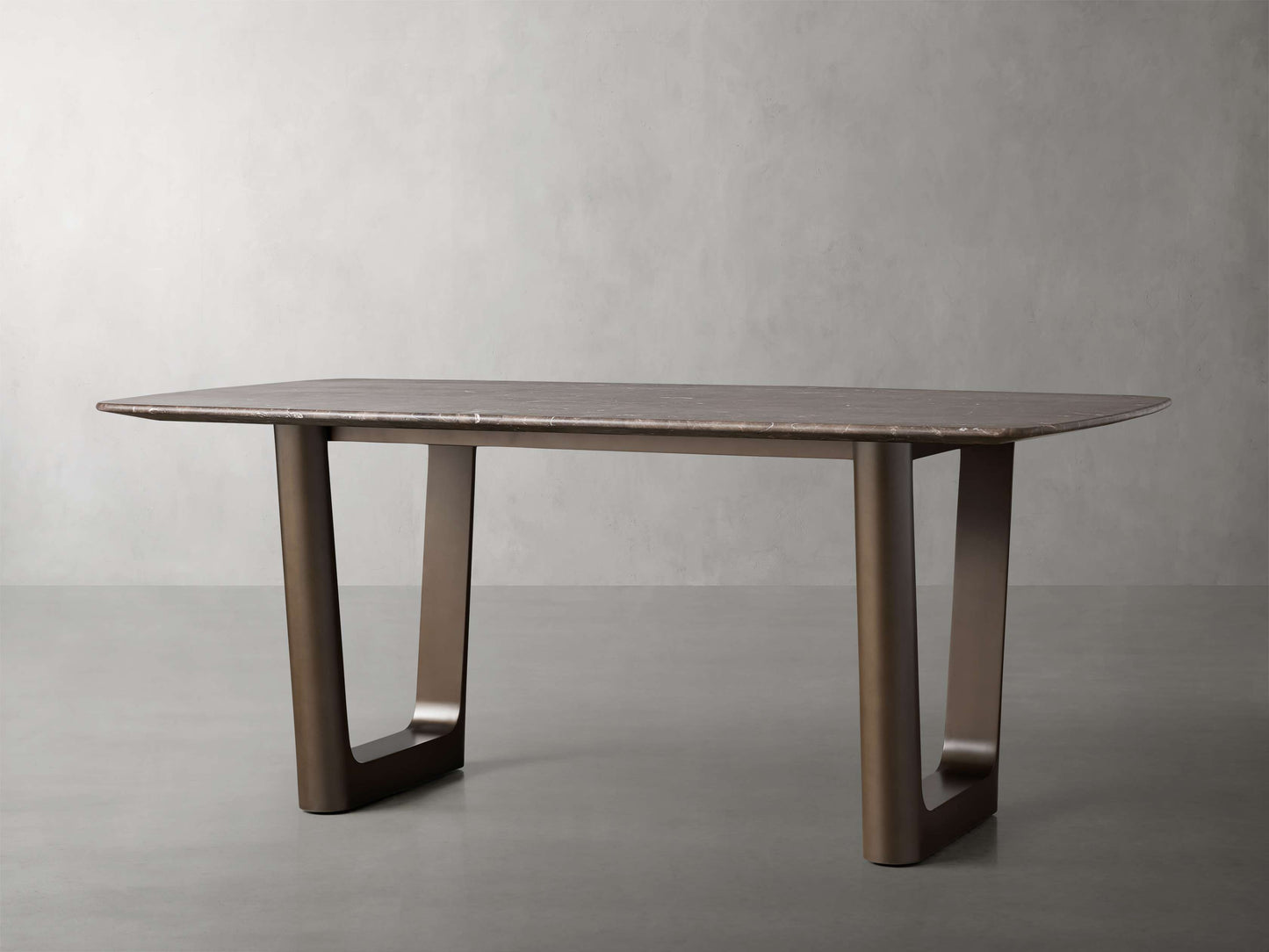 Saint Germain Stone Dining Table with Rennes Base