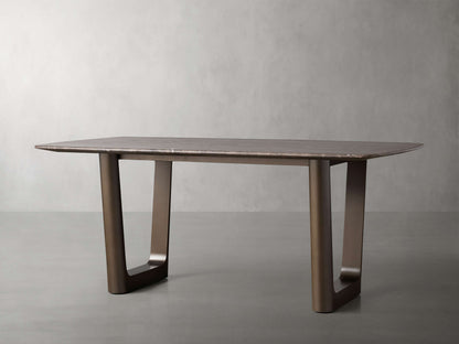 Saint Germain Stone Dining Table with Rennes Base