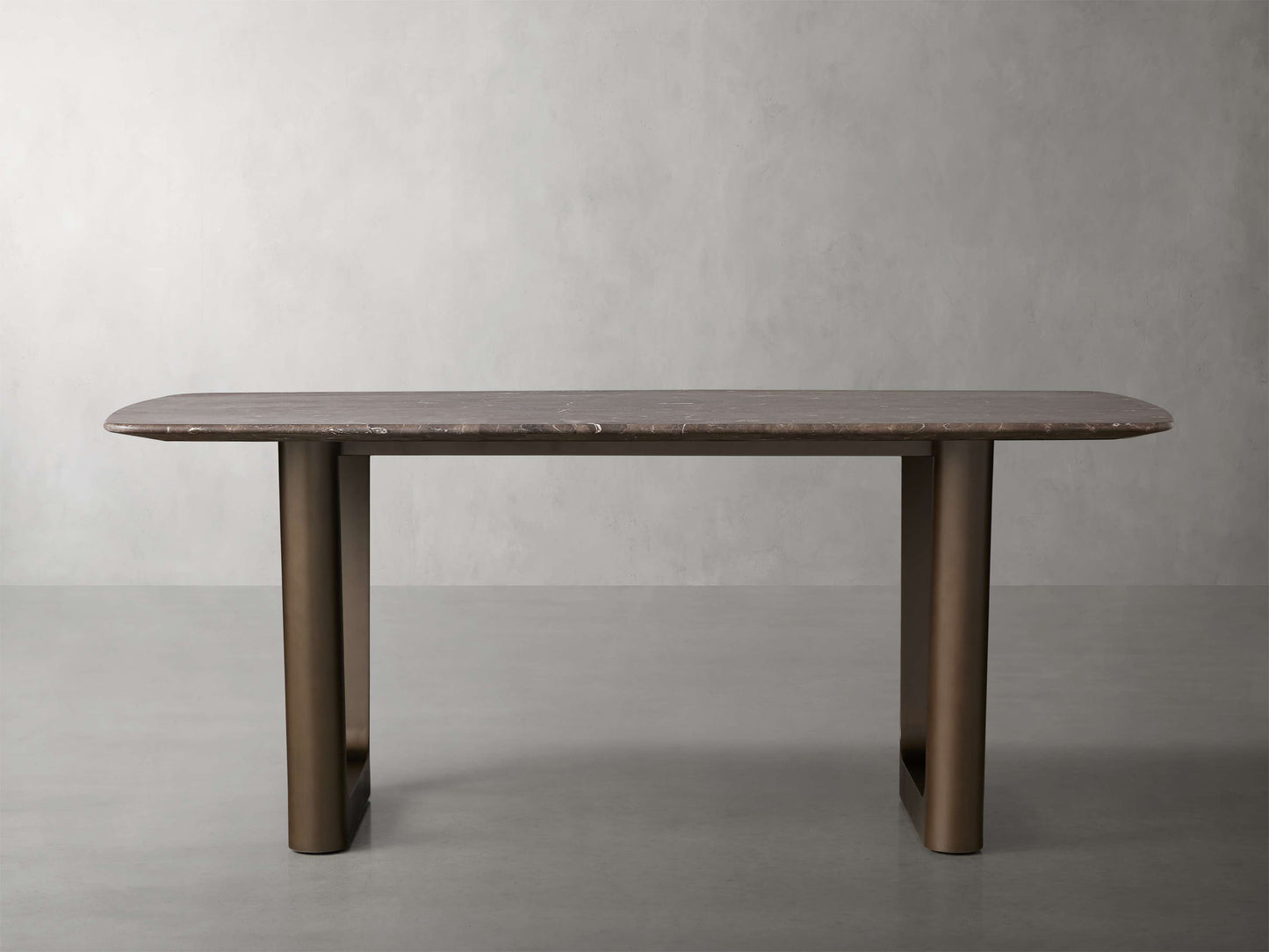 Saint Germain Stone Dining Table with Rennes Base