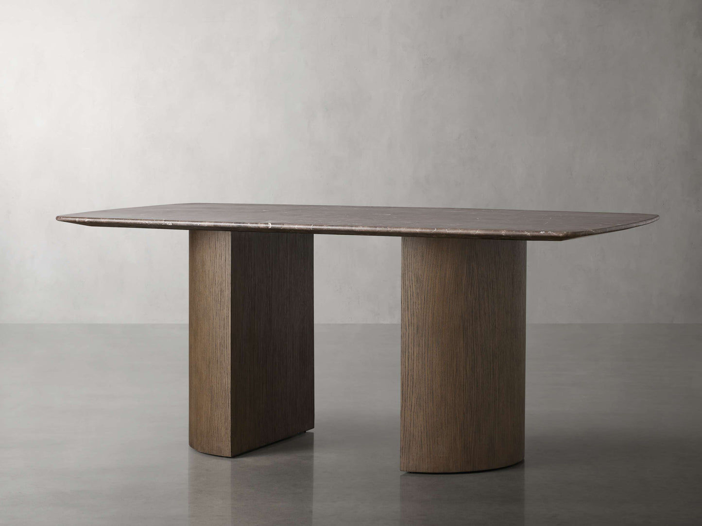Saint Germain Stone Dining Table with Dauphine Base