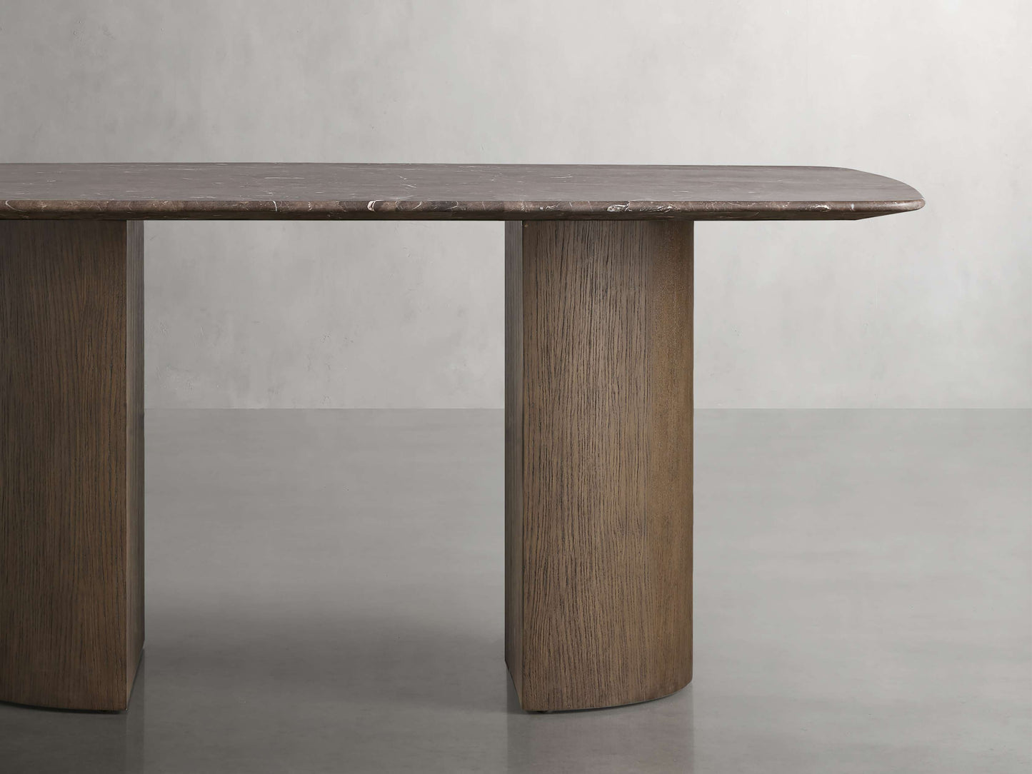 Saint Germain Stone Dining Table with Dauphine Base