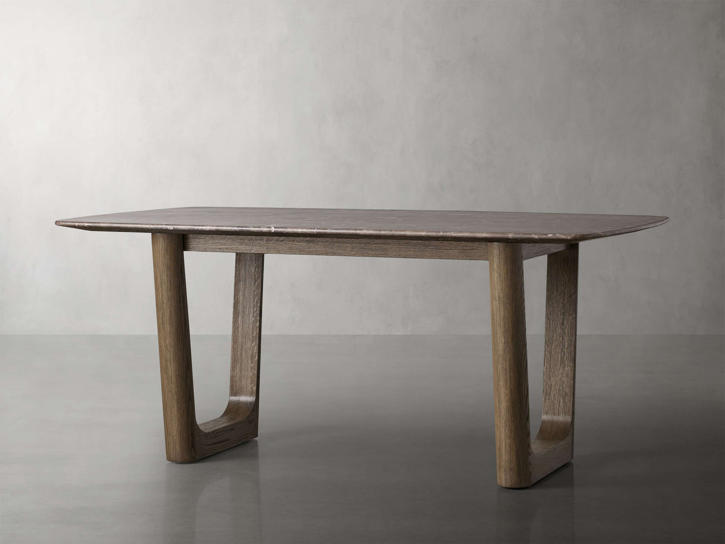 Saint Germain Stone Dining Table with Rennes Base