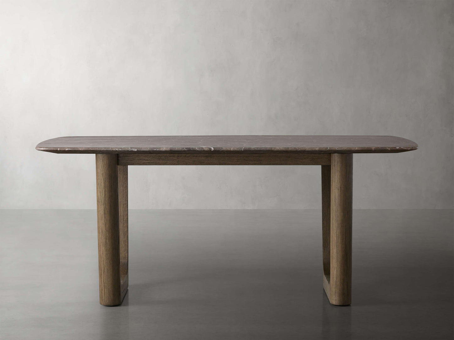 Saint Germain Stone Dining Table with Rennes Base