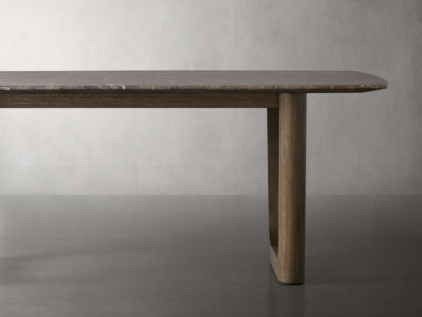 Saint Germain Stone Dining Table with Rennes Base