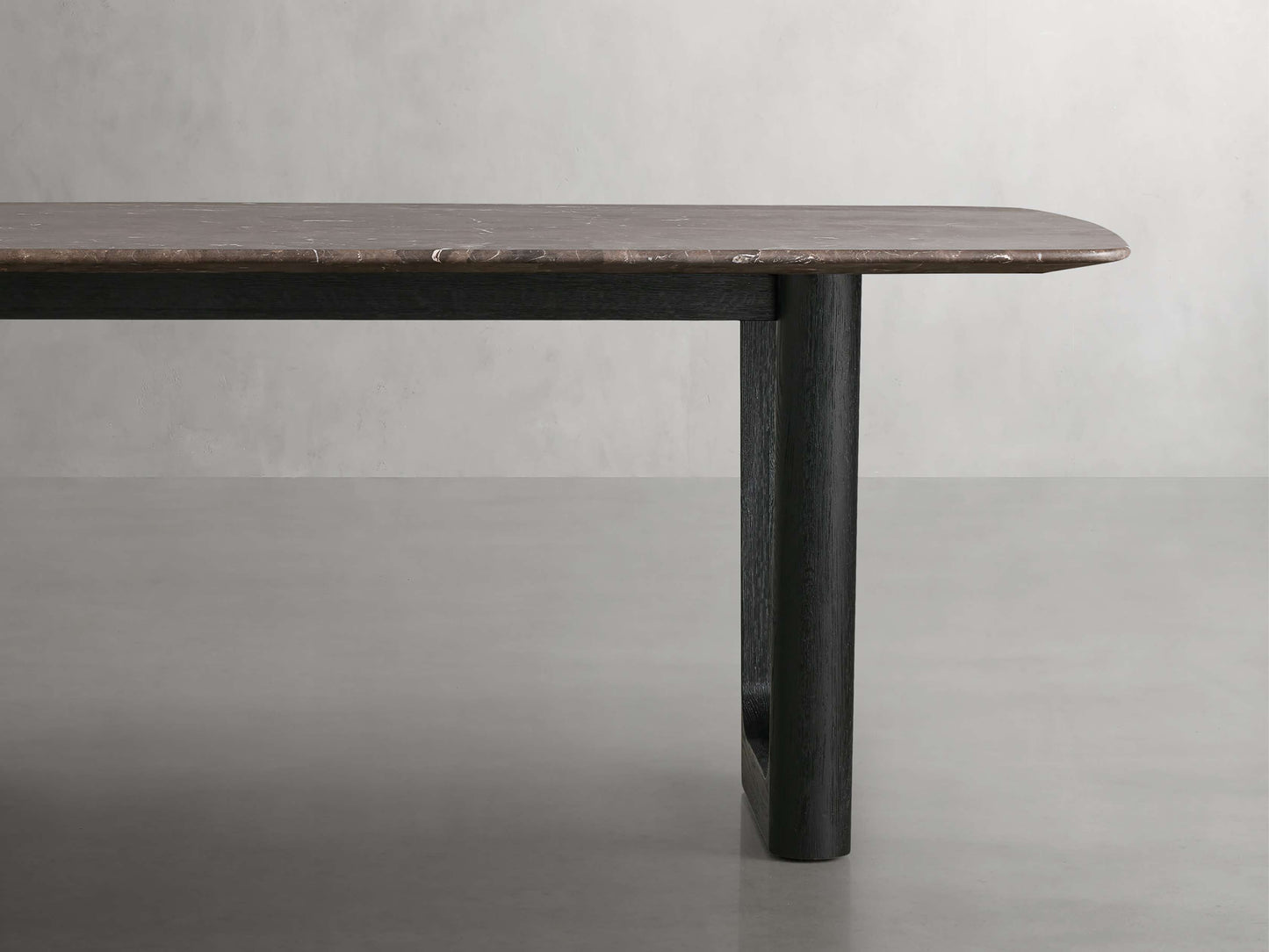Saint Germain Stone Dining Table with Rennes Base