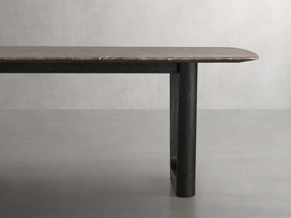 Saint Germain Stone Dining Table with Rennes Base