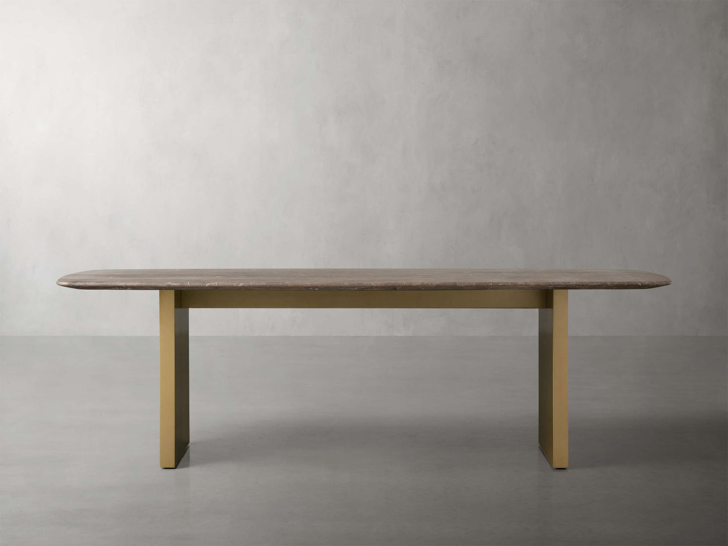 Saint Germain Stone Dining Table with Clement Base