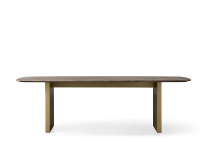 Saint Germain Stone Dining Table with Clement Base