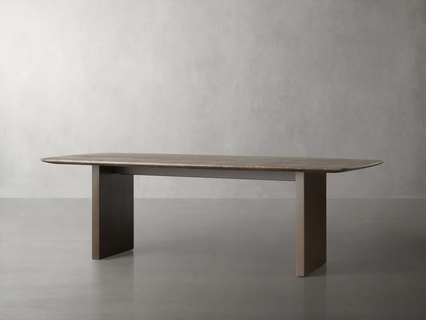 Saint Germain Stone Dining Table with Clement Base
