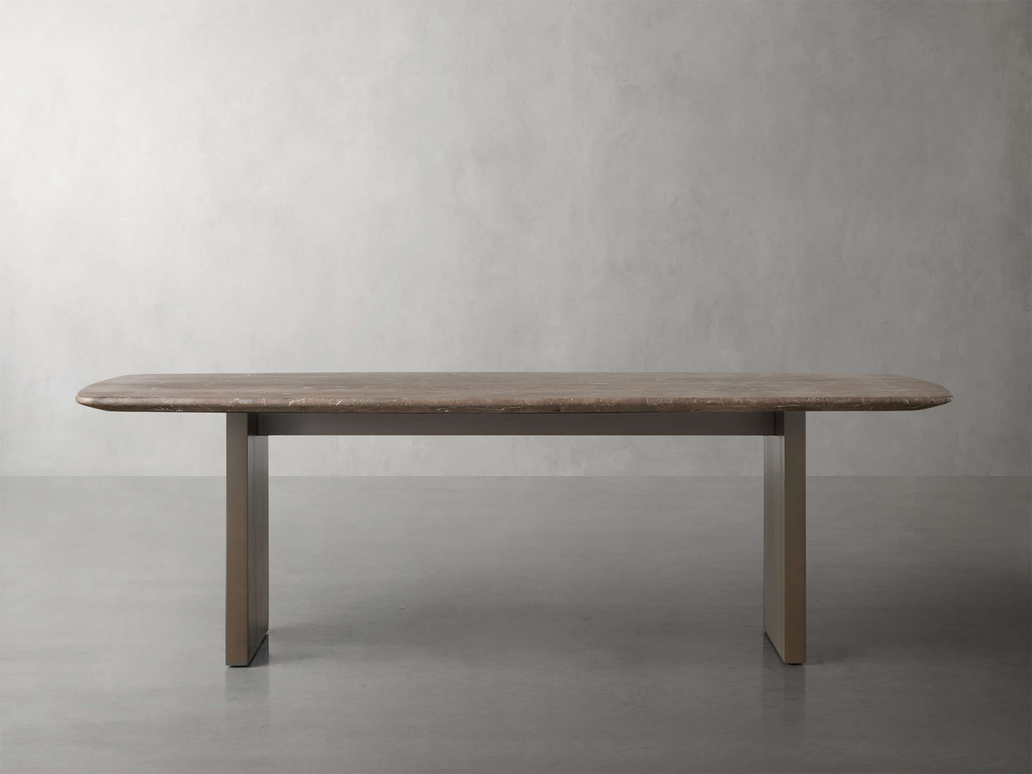 Saint Germain Stone Dining Table with Clement Base