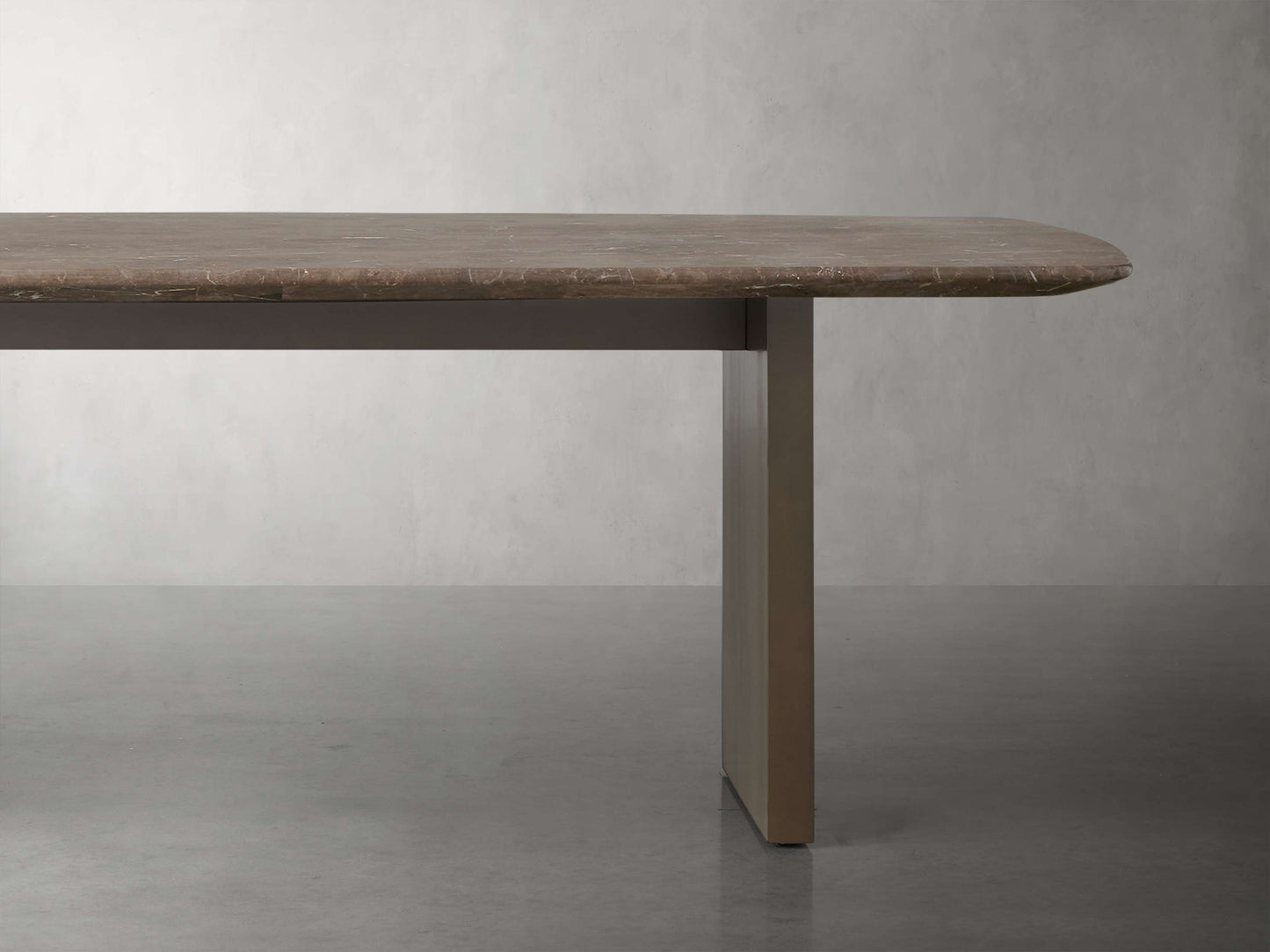 Saint Germain Stone Dining Table with Clement Base