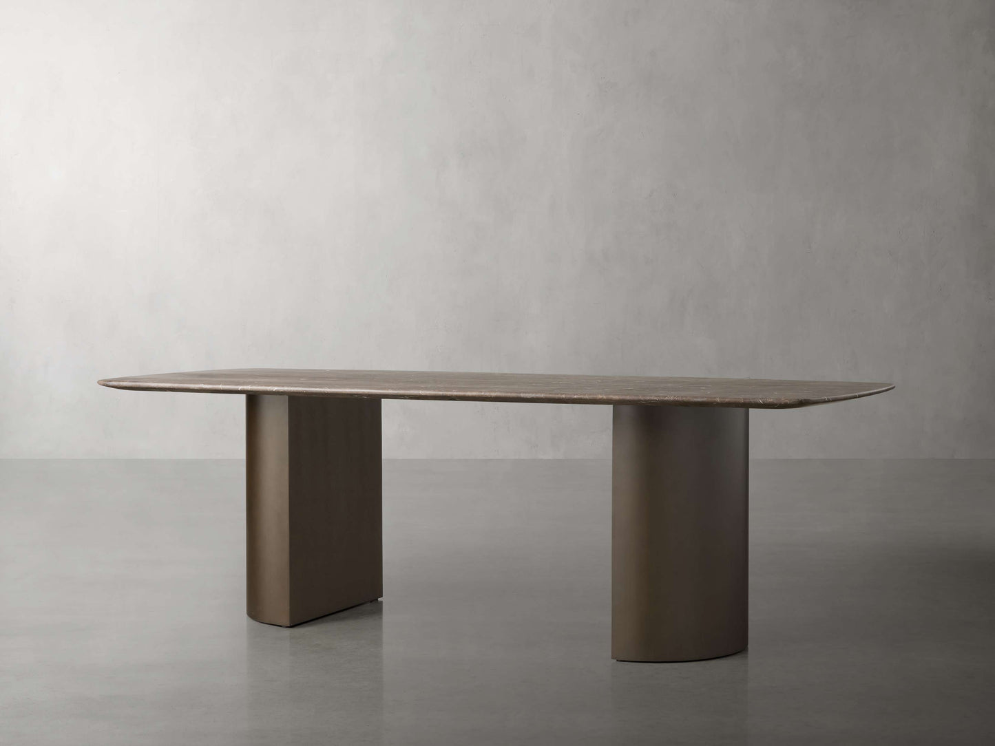Saint Germain Stone Dining Table with Dauphine Base