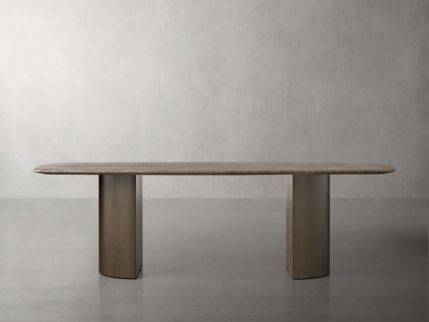 Saint Germain Stone Dining Table with Dauphine Base