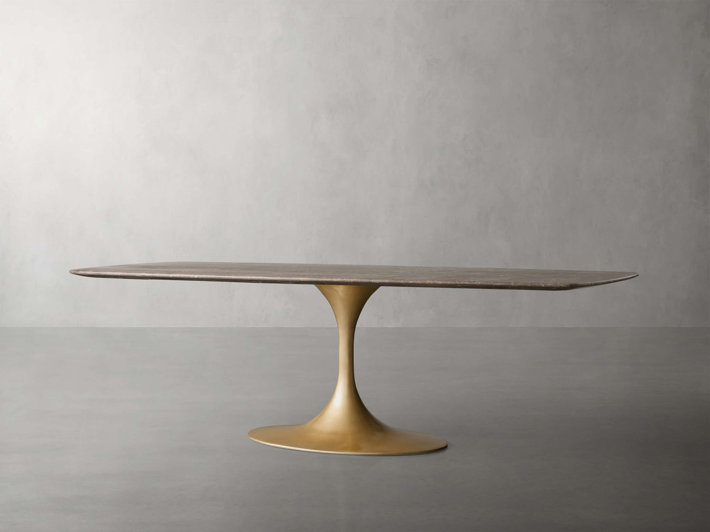 Saint Germain Stone Dining Table with Launette Base
