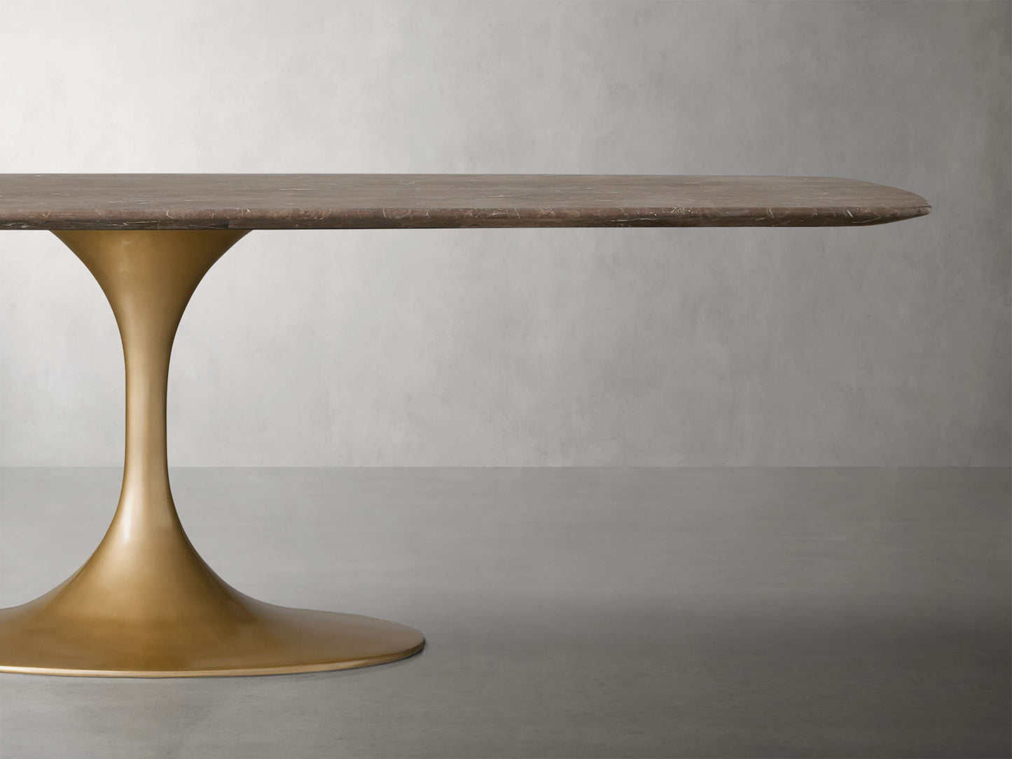Saint Germain Stone Dining Table with Launette Base