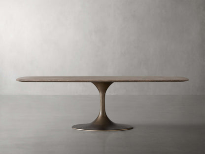Saint Germain Stone Dining Table with Launette Base