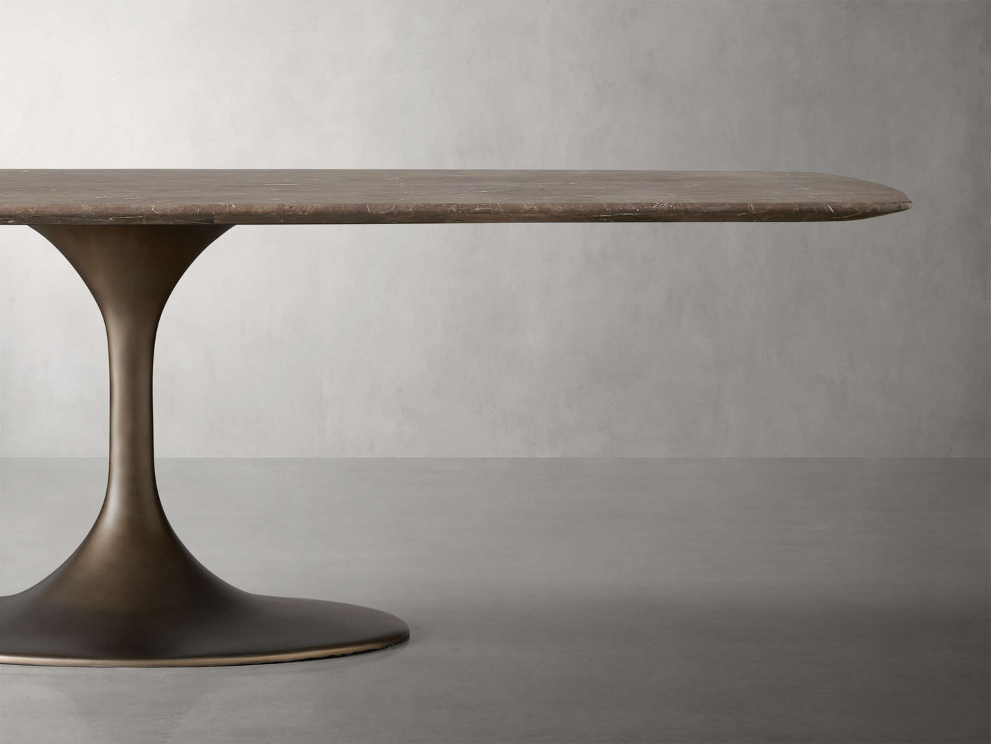 Saint Germain Stone Dining Table with Launette Base