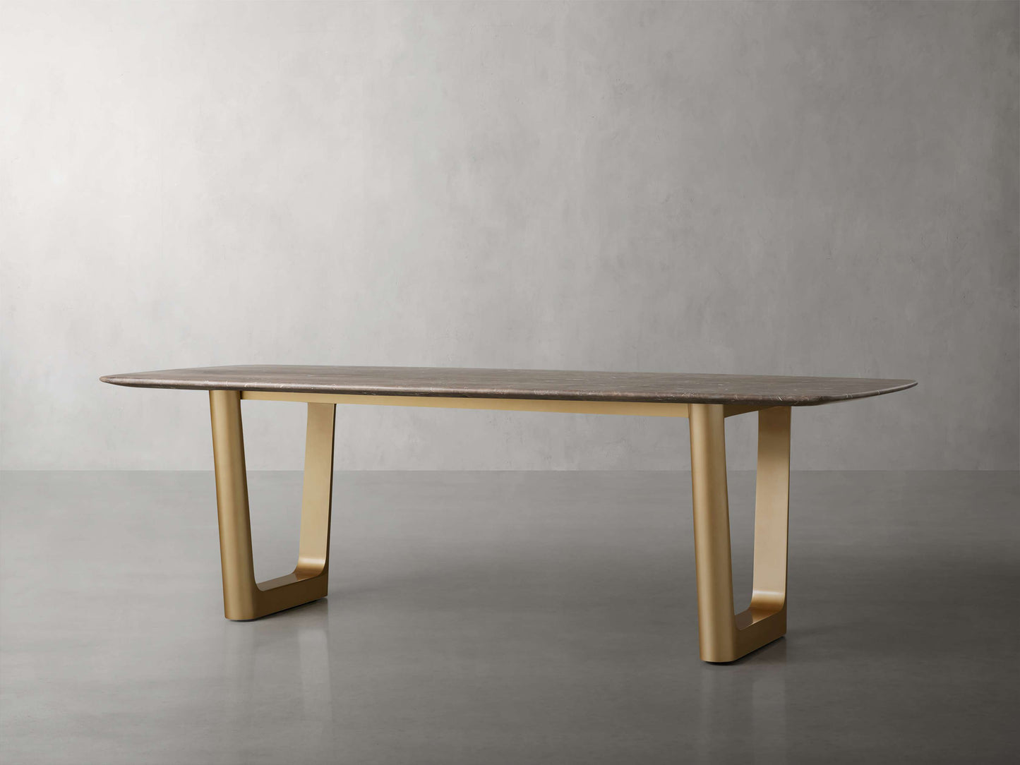 Saint Germain Stone Dining Table with Rennes Base