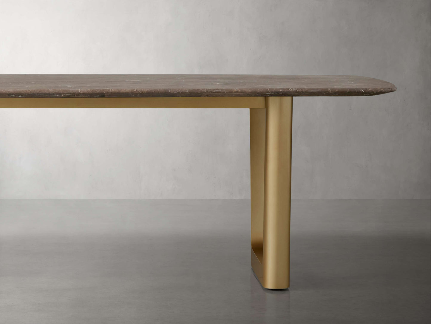 Saint Germain Stone Dining Table with Rennes Base