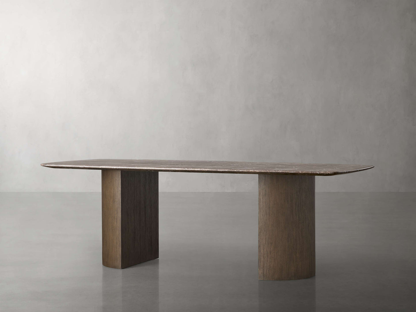 Saint Germain Stone Dining Table with Dauphine Base