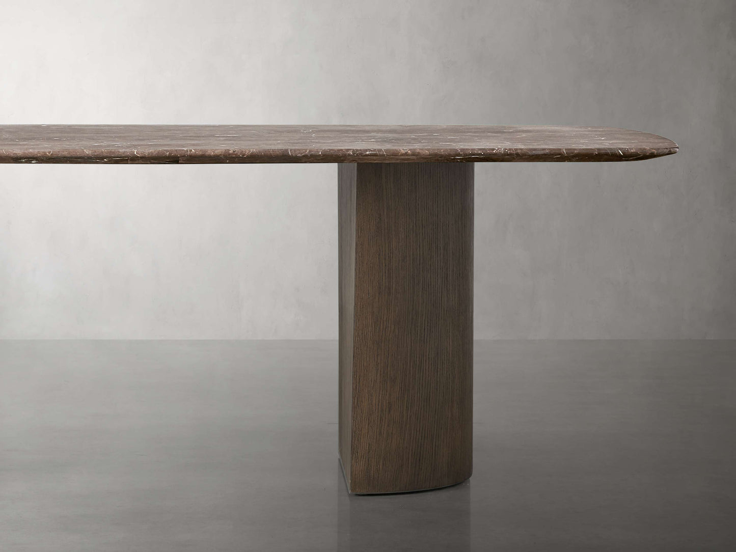 Saint Germain Stone Dining Table with Dauphine Base