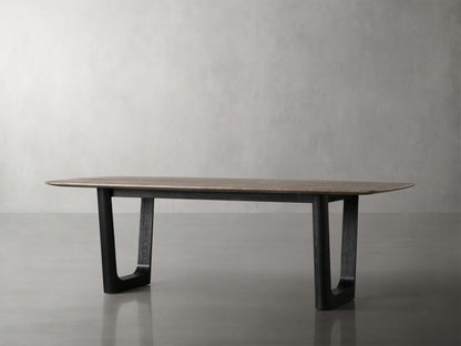 Saint Germain Stone Dining Table with Rennes Base