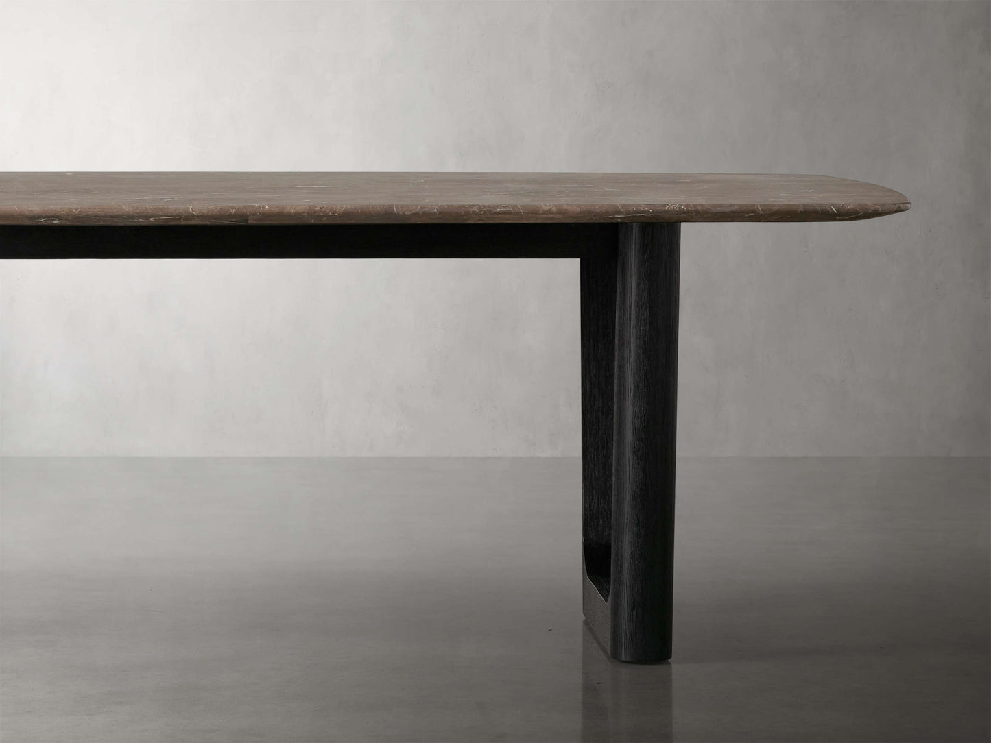 Saint Germain Stone Dining Table with Rennes Base