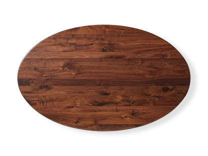 Jacob Oval Dining Table with Vertex Base