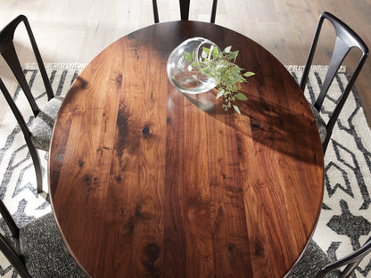 Jacob Oval Dining Table with Vertex Base