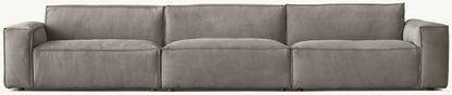 Como Modular Leather 3-Piece Sofa