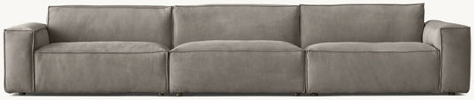 Como Modular Leather 3-Piece Sofa