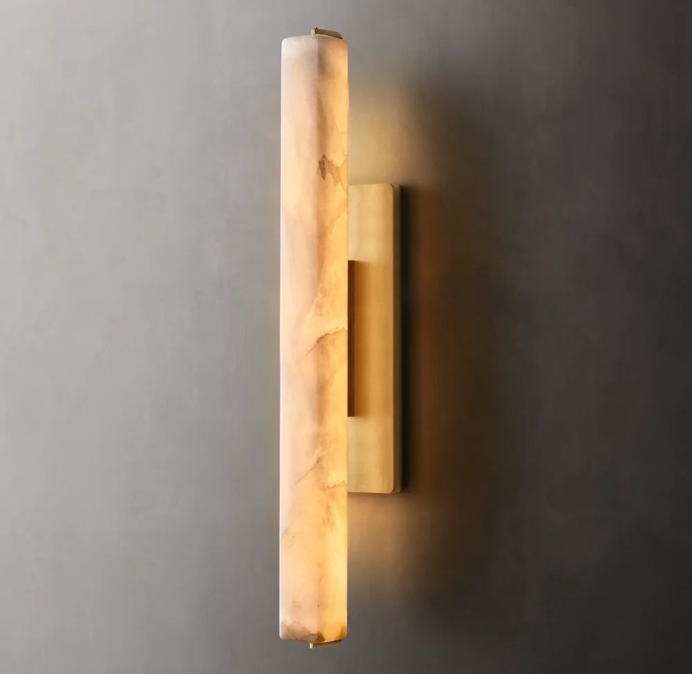 Audubon Alabaster Single Sconce