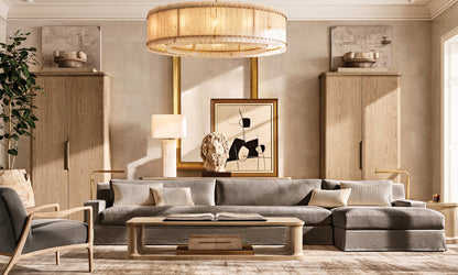 San Marco Alabaster Round Chandelier 60"