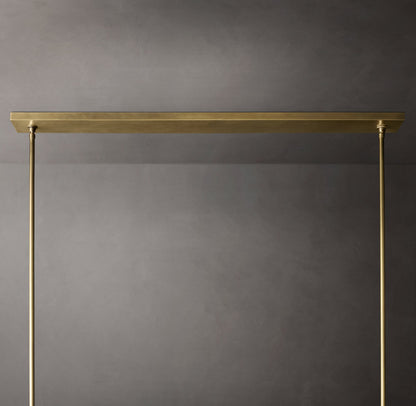 Pauillac Fabric Shade Linear Chandelier 49"