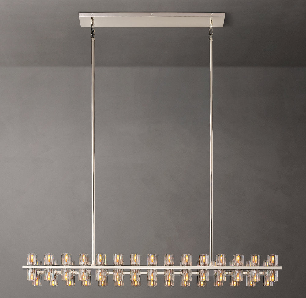 Arcachon LED Rectangular Chandelier 54"