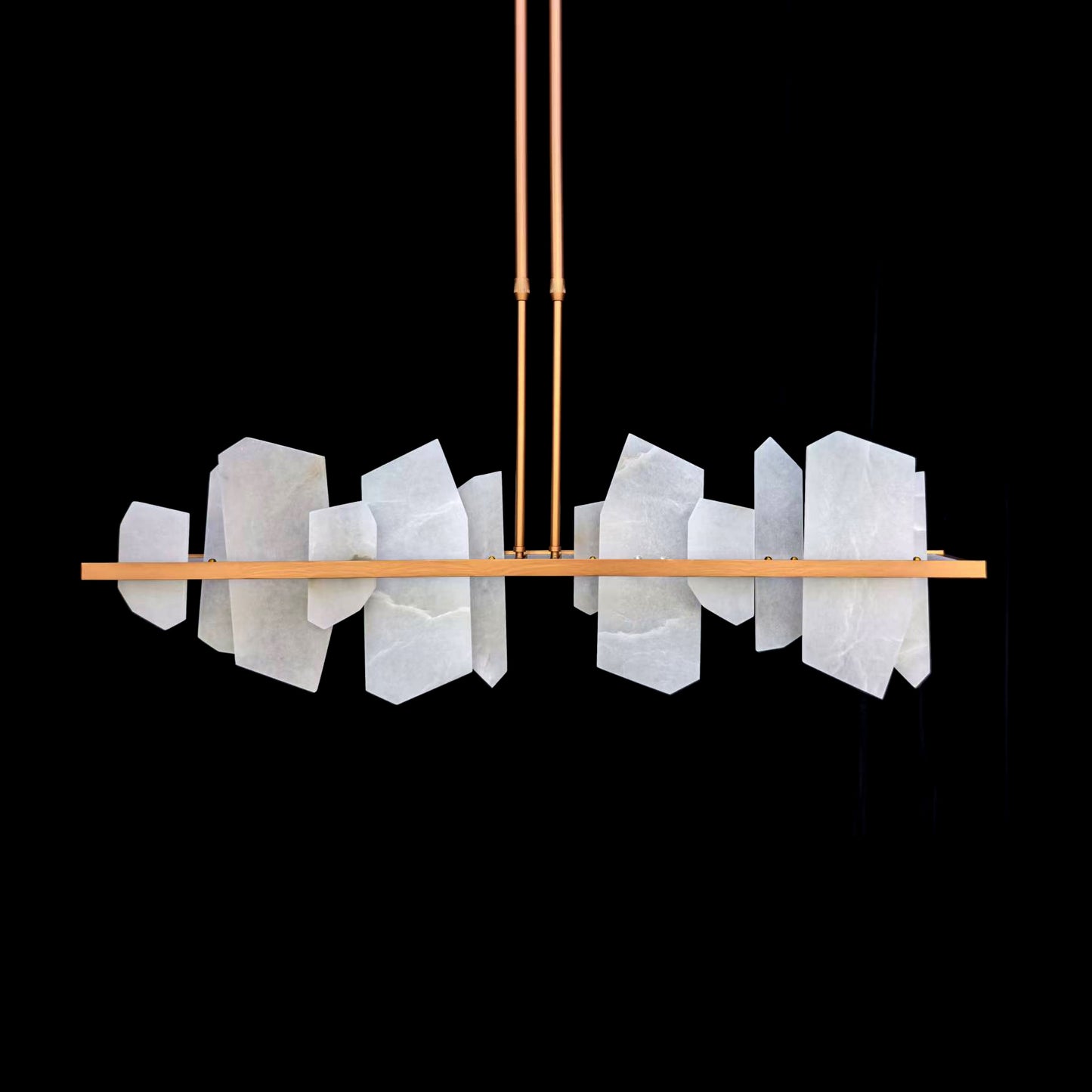 White Marble Rectangular Pendant Lamp