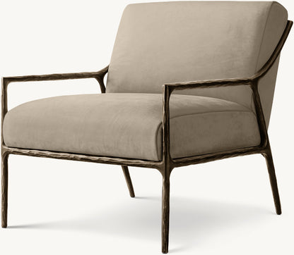 Thaddeus Slope Arm Leather Chair