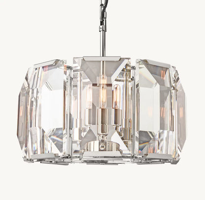 Harlow Crystal Round Chandelier 19"