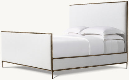 Thaddeus Fabric Panel Bed with Footboard