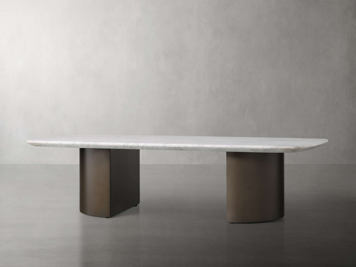 Saint Germain Coffee Table with Metal Dauphine Base