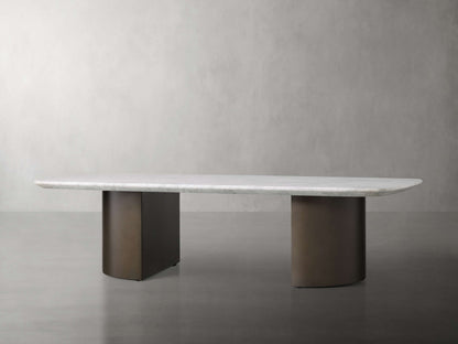 Saint Germain Coffee Table with Metal Dauphine Base